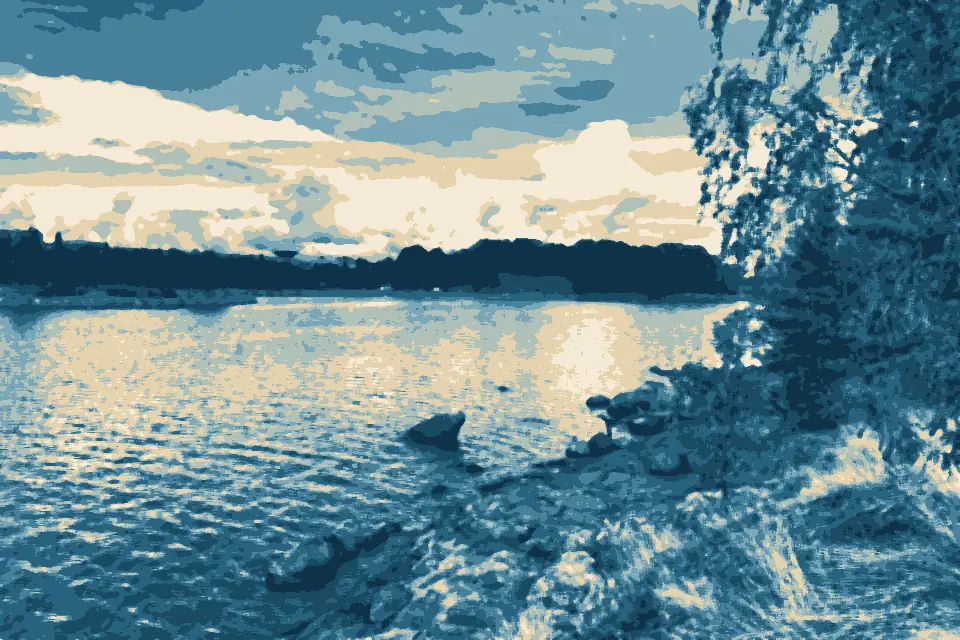 Uppbyviken: Killingholmansalmi strait in Helsinki, Finland, 2021 August