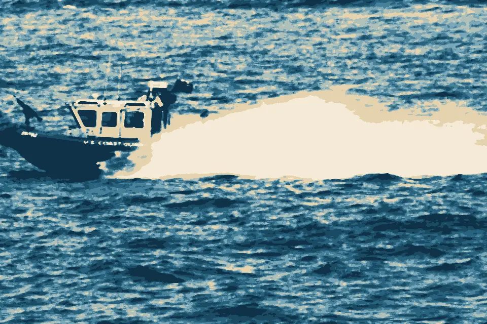 Upper New York Bay: Coast Guard at speed (4673286444)