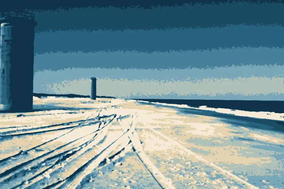 Whiskey Beach: WWII towers at Gordon's Pond