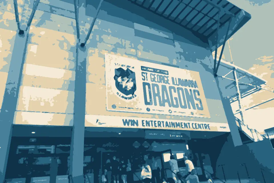 Wollongong Beach: WIN Entertainment Centre exterior, December 2025 08